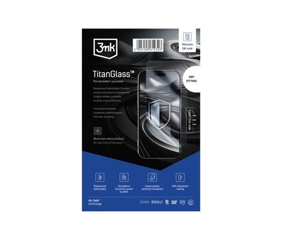 3mk All-Safe - AIO fólie TitanGlass Phone 50 ks + výměnný nůž + aplikátor + bonus PowerMax 100W nabíječka