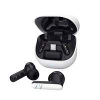 TRUST sluchátka GXT 409 Oxxie, špunty, Bluetooth, RF 2.4GHz, USB-C Přijímač, bílá