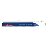 Bosch pilový list do pily ocasky EXPERT Medium-Thick Tough Metal S 1155 HHM, 1 ks