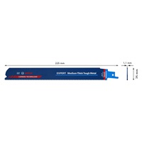 Bosch pilový list do pily ocasky EXPERT Medium-Thick Tough Metal S1155HHM, 3 ks