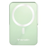 VERBATIM Powerbanka Charge 'n' Go, Magnetická, 10000 mAh, USB-C, Stojánek, Zelená