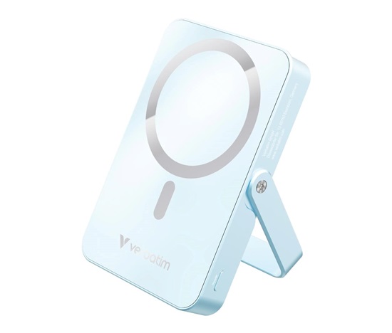VERBATIM Powerbanka Charge 'n' Go, Magnetická, 10000 mAh, USB-C, Stojánek, Modrá