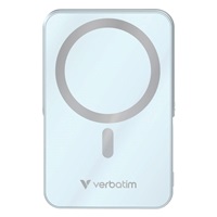 VERBATIM Powerbanka Charge 'n' Go, Magnetická, 10000 mAh, USB-C, Stojánek, Modrá