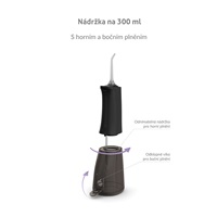 TrueLife AquaFloss Compact L100 Black - ústní sprcha