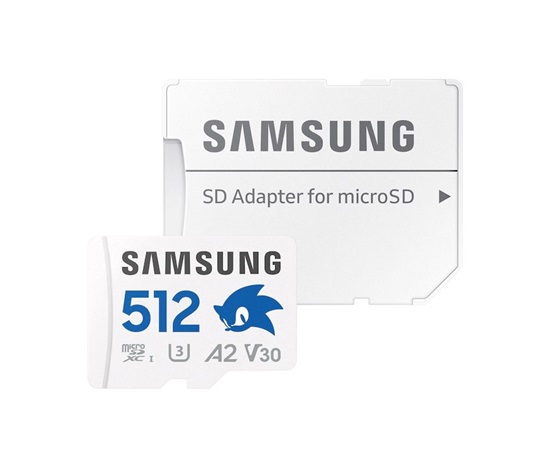 Samsung micro SDXC karta 512GB PRO Plus 'Sonic the Hedgedog™' + SD adaptér