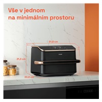 BAZAR - Cosori TF101S Dual blaze TwinFry 10l hozkovzdušná fritéza - Poškozený obal (Komplet)