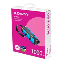ADATA External SSD 1TB SC740, USB-C 3.2 Gen2, Černo-modrá