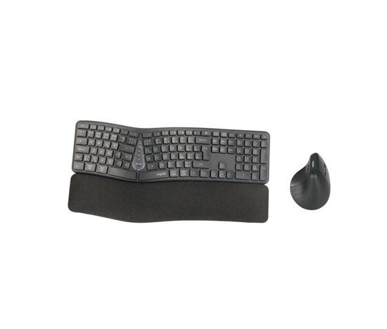 RAPOO Set klávesnice a myš 8810ME, Multi-mode, Bezdrátový set, CZ/SK, Černá