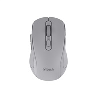 C-TECH myš Dual mode WLM-12GR, bezdrátová, 1600DPI, 6 tlačítek, šedá, USB nano receiver