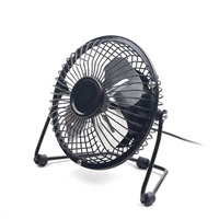 C-TECH Ventilátor UF-01, 100mm, USB, stolní, černá