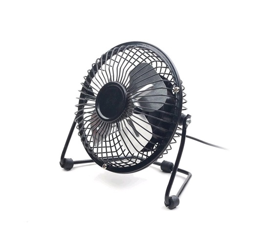 C-TECH Ventilátor UF-01, 100mm, USB, stolní, černá