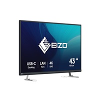 EIZO MT 43" EV4340X-BK FlexScan, IPS, 3840x2160, 350nit, 1000:1, 5ms, USB-C, DisplayPort, USB, HDMI, Repro, Černý