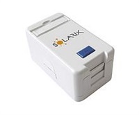 Solarix Zásuvka modulární pro 1 keystone na omítku bílá SXMO-1-0-WH