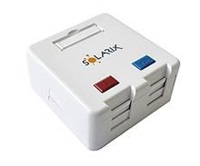 Solarix Zásuvka modulární pro 2 keystony na omítku bílá SXMO-2-0-WH