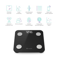 TrueLife FitScale W1 BT Black - bioelektrická impedanční bluetooth váha