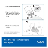 TP-Link Tapo RVA411 Vodotěsná podložka pro Tapo RV30 Max Plus, Tapo RV20 Max Plus