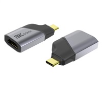 PREMIUMCORD Adaptér USB-C na HDMI rozlišení obrazu 8K@60Hz,4K@144Hz Aluminium