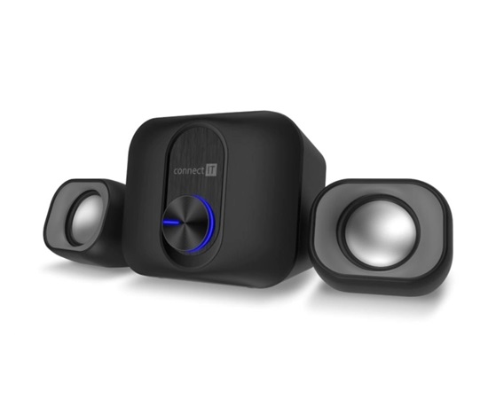 CONNECT IT Reproduktory Rumble PRO PC, 2.1, USB, 3,5mm, černá