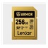 Lexar SDXC ARMOR Gold UHS-II U3, Stainless Steel, IP68 R280/W210 (V60) 256GB
