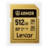 Lexar SDXC ARMOR Gold UHS-II U3, Stainless Steel, IP68 R280/W210 (V60) 512GB