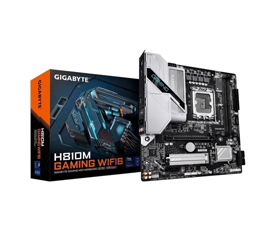 GIGABYTE MB Sc LGA1851 H810M GAMING WIFI6, Intel H810, 2xDDR5, 1xDP, 1xHDMI, WiFi, mATX
