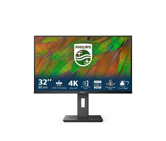 Philips MT 31,5" 32B1U3900 - 3840x2160,VA,60Hz,2xHDMI,DP,USBhub,USB-C,RJ45,Repro,Pivot