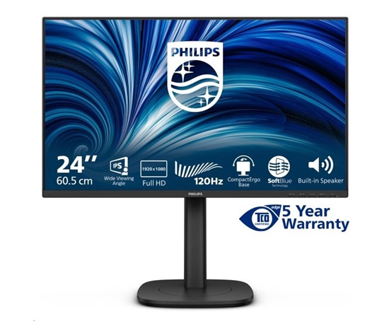 Philips MT 23,8" 24B2N3200J - 1920x1080,IPS,120Hz,D-Sub,HDMI,DP,USBhub,Repro,Pivot