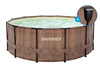Marimex Florida bazén 3,66x1,22 m se zabudovaným skimmerem - motiv TEAK