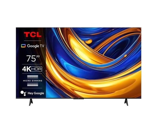 TCL P655 75" TV, 4K Ultra HD, LED, Google TV, HDR, Bluetooth, WiFi, Dolby Audio, Chromecast