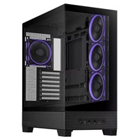 ASUS case A31 PLUS TG ARGB, Mid Tower, Průhledná bočnice, 4x120mm ARGB Fan, ARGB Hub, černá