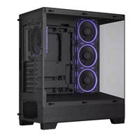 ASUS case A31 PLUS TG ARGB, Mid Tower, Průhledná bočnice, 4x120mm ARGB Fan, ARGB Hub, černá