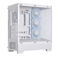 ASUS case A31 PLUS TG ARGB, Mid Tower, Průhledná bočnice, 4x120mm ARGB Fan, ARGB Hub, bílá