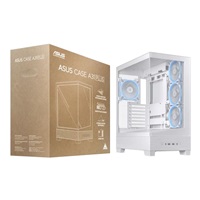 ASUS case A31 PLUS TG ARGB, Mid Tower, Průhledná bočnice, 4x120mm ARGB Fan, ARGB Hub, bílá