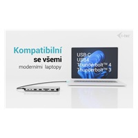 i-tec USB-C Metal Nano 3x Display Dock, 2x HDMI 1x USB-C video,PD 140W + Universal Charger 140 W