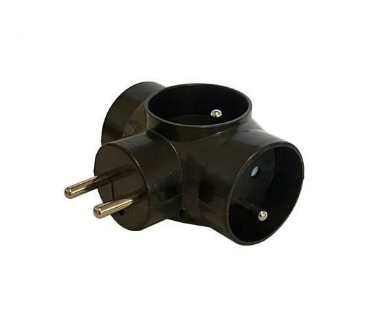 Konnoc DX-R3 kulatá rozbočka černá