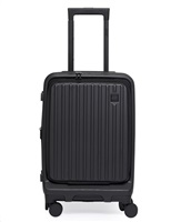 ACER Barcelona luggage 20", černý, pevný cestovní kufr, materiál: 100% recyklovaný PET, TSA kombinační zámek
