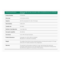 HPE Storage MSL 1/8 Tape Autoloader 1x MSL LTO-8 SAS Drive 5x LTO-8 30TB Data Cartridges