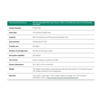 HPE Storage MSL3040 Tape Library 1x MSL LTO-9 SAS Drive 20x LTO-9 45TB Data Cartridges