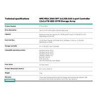 HPE MSA 2060 SFF 2x12Gb SAS 4-port Controller 12x2.4TB HDD 29TB Storage Array