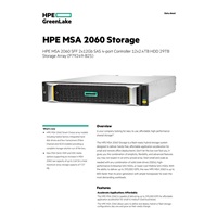 HPE MSA 2060 SFF 2x12Gb SAS 4-port Controller 12x2.4TB HDD 29TB Storage Array