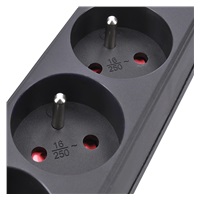 Solight prodlužovací přívod, 3 zásuvky, černý, 3m