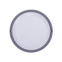 Solight LED venkovní osvětlení kulaté, 13W, 910lm, 4000K, IP54, 17cm, šedá barva