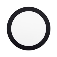 Solight LED mini panel CCT, přisazený, 18W, 1530lm, 3000K, 4000K, 6000K, kulatý, černá barva