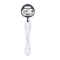Solight flexo šňůra, 2x 0,75mm2, bílá, plochá, 2m