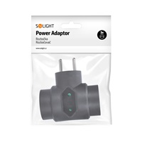 Solight rozbočka, 2,5A + 2x 10A, černá