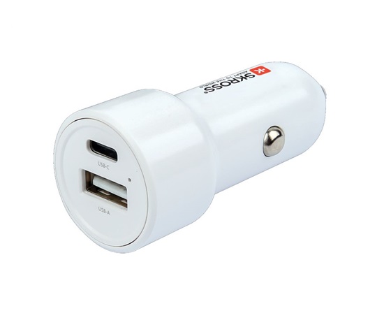 SKROSS USB A+C nabíjecí autoadaptér Dual Car Charger, 65W PD