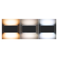 Solight LED venkovní nástěnné osvětlení Modena, 12W, 800lm, 3CCT, černá