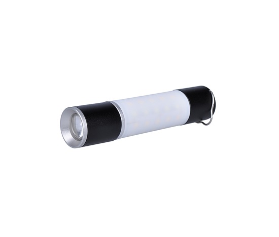 Solight LED nabíjecí ruční svítilna s kampingovou lucernou, 250lm, power bank, Li-Ion