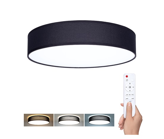 Solight LED osvětlení s dálkovým ovladačem Penley, 48W, 3360lm, 40cm, změna chromatičnosti, stmívatelné