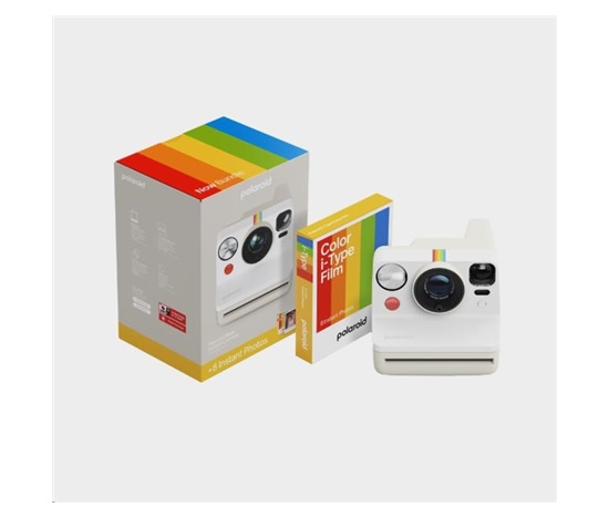 Polaroid Now Gen 3 Pebble White bundle with Color Film (8 photos)